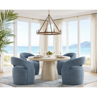 Lloret Wheeled Dining Danny Iceberg Armchair