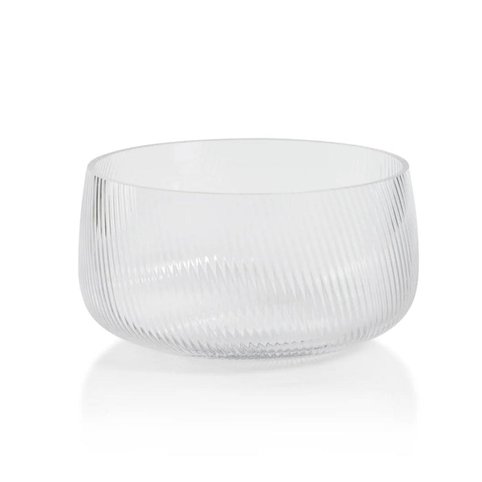 Chatham Rippled Glass Serving Bowl | Bone & Brass