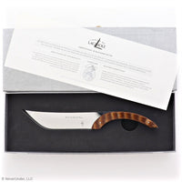 Cheese knife Michel André Bras Forge de Laguiole - Side View | Bone & Brass