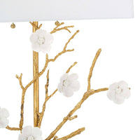 Cherise GoldTable Lamp - Lamp Base Detail | Bone & Brass