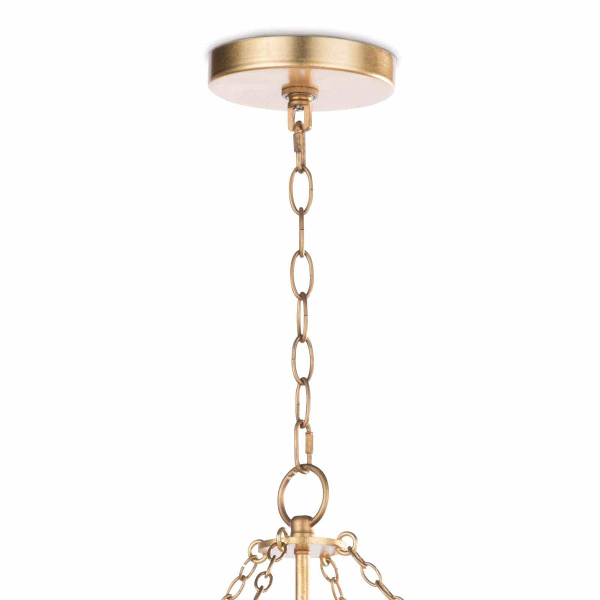 Cheshire Basin Chandelier Gold Leaf - Chandelier Detail | Bone & Brass