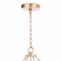 Cheshire Basin Chandelier Gold Leaf - Chandelier Detail | Bone & Brass