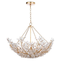 Cheshire Basin Chandelier Gold Leaf | Bone & Brass