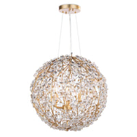 Cheshire Chandelier Small Gold Leaf | Bone & Brass