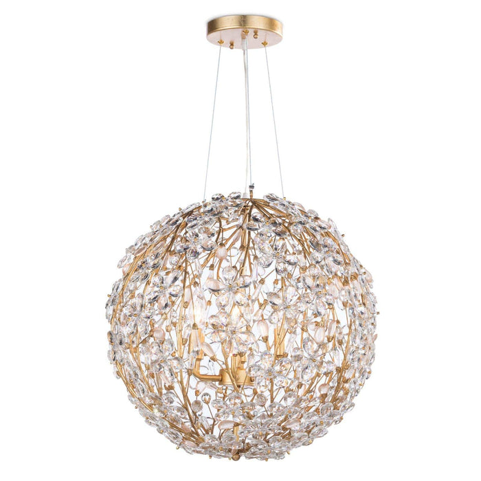 Cheshire Chandelier Small Gold Leaf | Bone & Brass