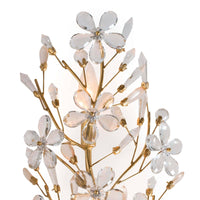 Cheshire Sconce Gold Leaf - Sconce Installed | Bone & Brass