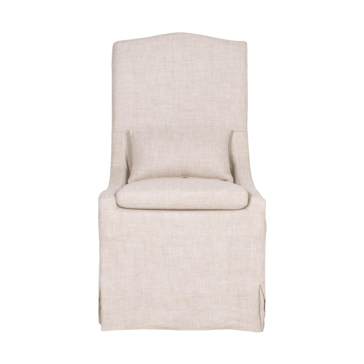 Christine Slipcover Dining Chair, Set of 2 - Chair Upholstery Detail | Bone & Brass