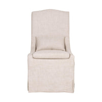 Christine Slipcover Dining Chair, Set of 2 - Chair Upholstery Detail | Bone & Brass