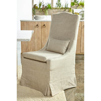 Christine Slipcover Dining Chair, Set of 2 - Chair Upholstery Detail | Bone & Brass