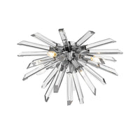 Chrome Crystal Rod Flush Mount