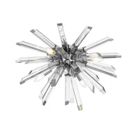 Chrome Crystal Rod Flush Mount