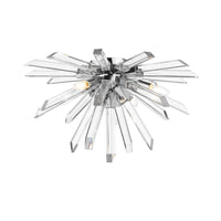 Chrome Crystal Rod Flush Mount