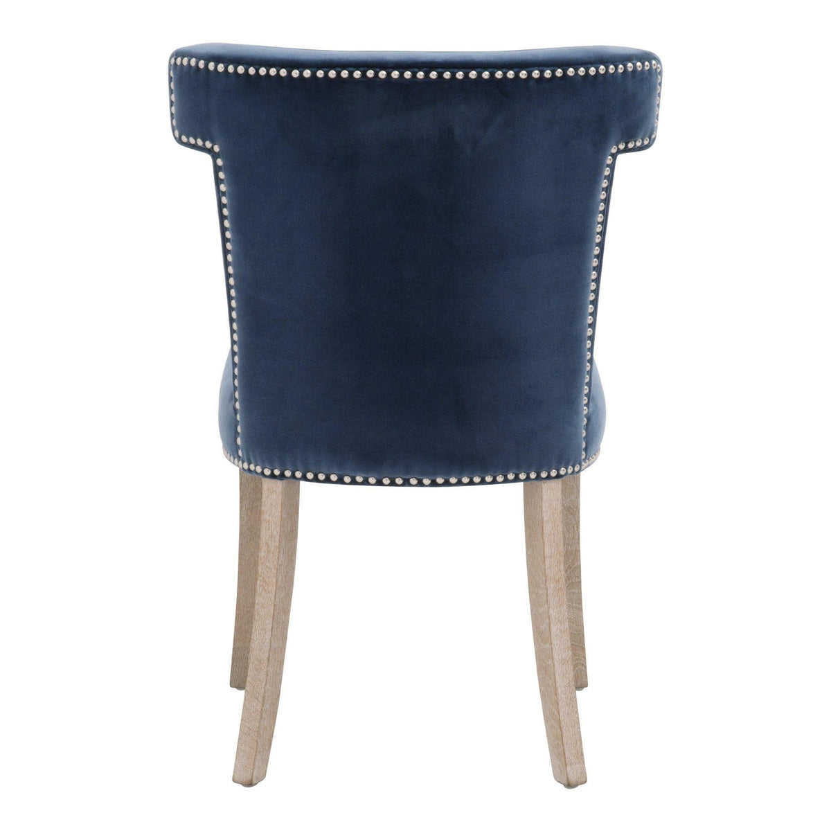 Ciara Denim Velvet Dining Chair - Chair Detail | Bone & Brass