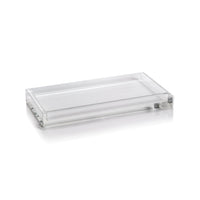 Claire Medium Crystal Glass Vanity Tray | Bone & Brass