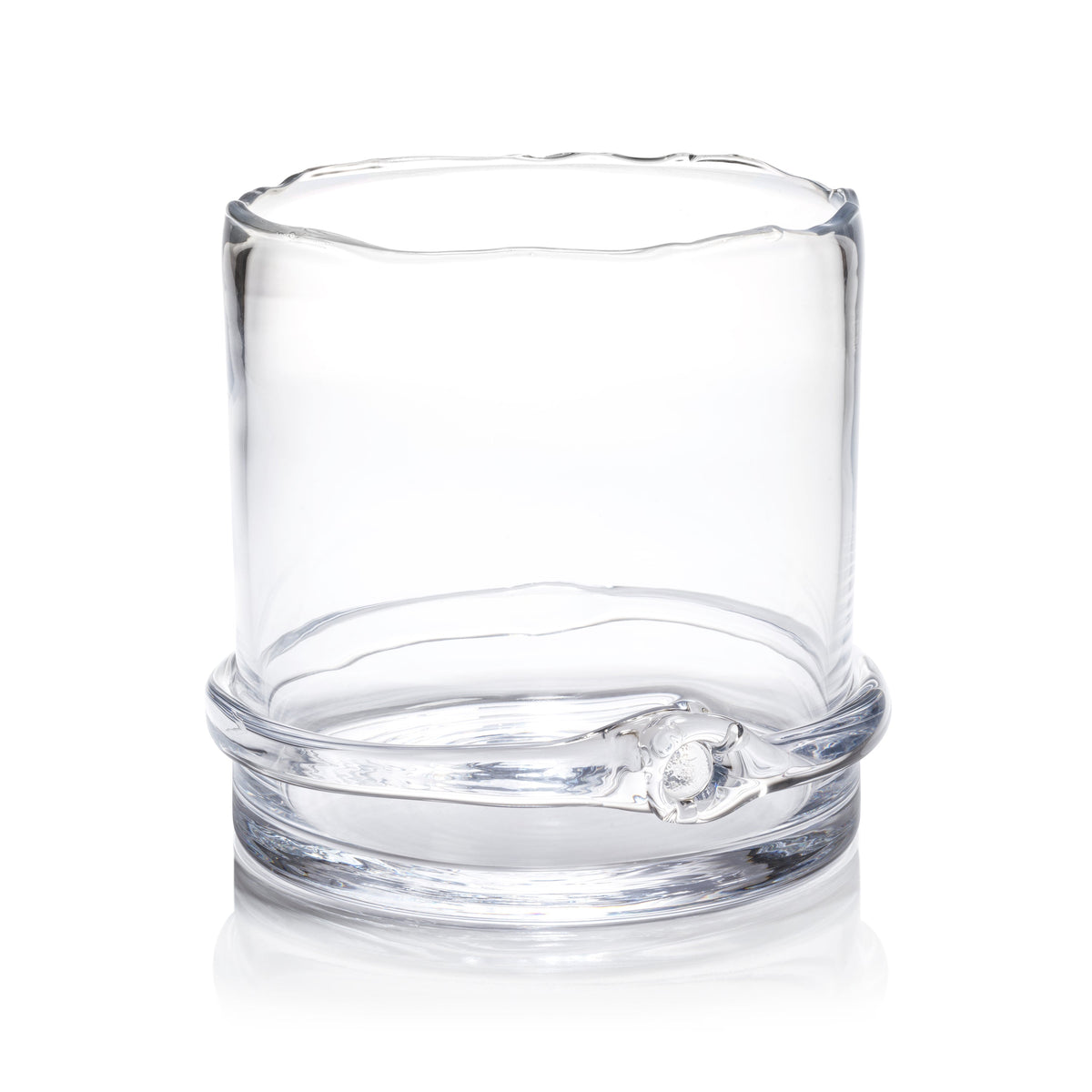 Claire Mouth-Blown Glass Champagne Bucket - Bucket Handle Detail | Bone & Brass