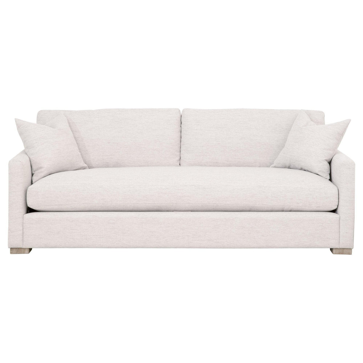 Cynthia Stone Basketweave Slim Arm Sofa