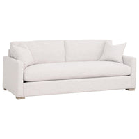 Cynthia Stone Basketweave Slim Arm Sofa