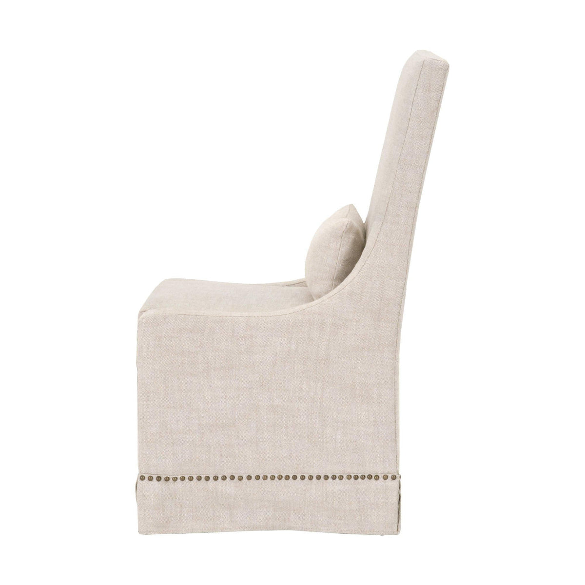 Claudia Linen Dining Chair, Set 2 - Chair Detail | Bone & Brass