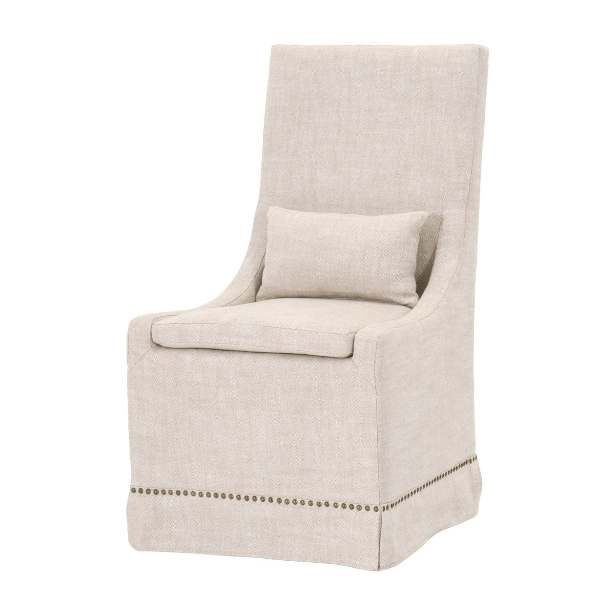Claudia Linen Dining Chair, Set 2 | Bone & Brass