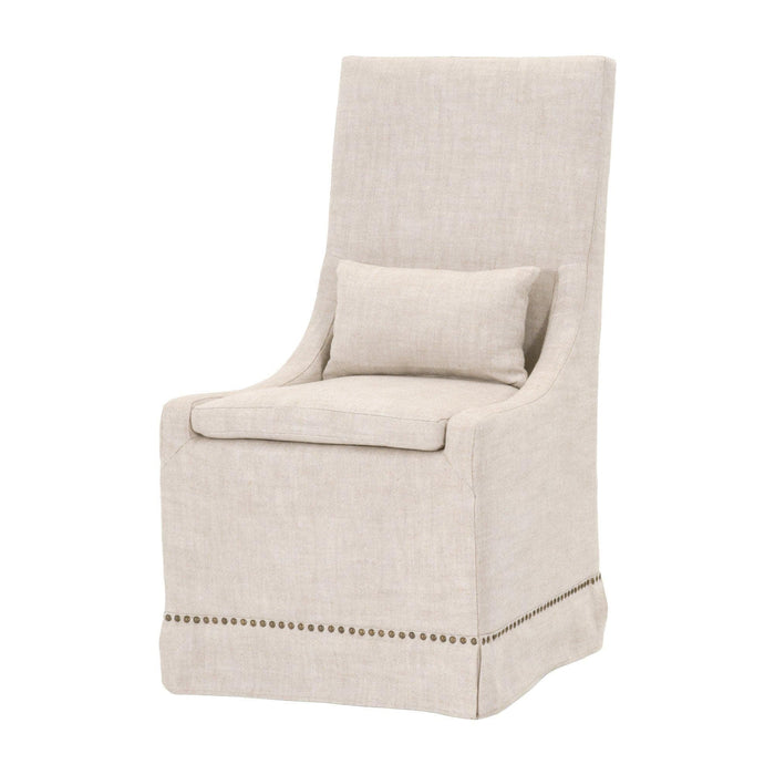 Claudia Linen Dining Chair, Set 2 | Bone & Brass