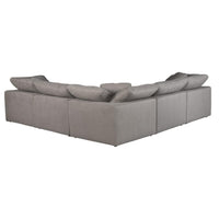 Clay Classic Grey L Shape Modular Sectional - Sectional Detail | Bone & Brass