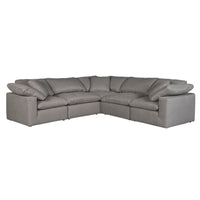 Clay Classic Grey L Shape Modular Sectional | Bone & Brass