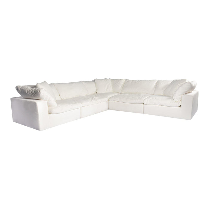 Clay Cream L Shape Modular Sectional | Bone & Brass