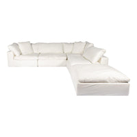Clay Cream Modular Sectional - Sectional Side View | Bone & Brass