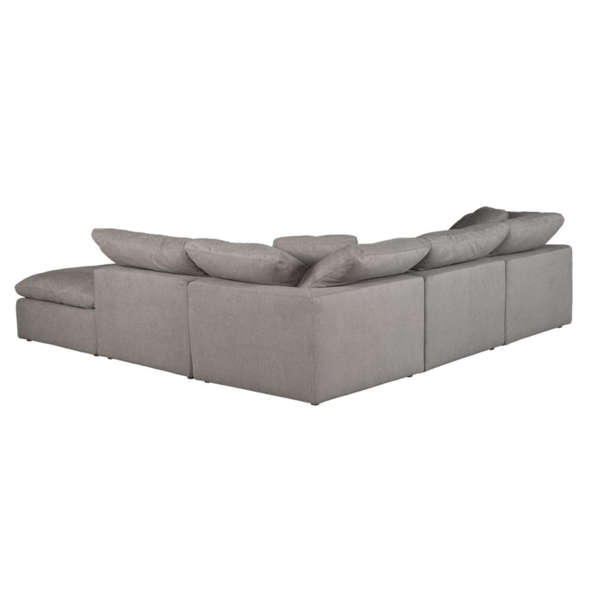 Clay Dream Light Grey Modular Sectional - Sectional Cushion Detail | Bone & Brass