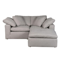 Clay Light Grey Nook Modular Sectional - Sectional Side View | Bone & Brass