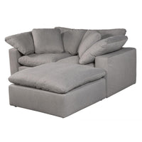 Clay Light Grey Nook Modular Sectional - Sectional Detail | Bone & Brass