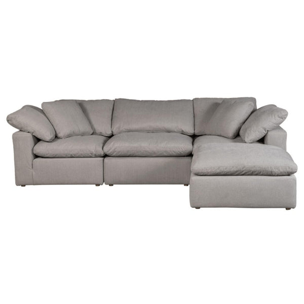 Clay Lounge Modular Sectional - Sectional Side View | Bone & Brass