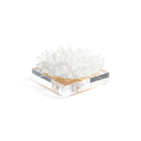 Clear Crystal Cluster Decorative Accent with Acrylic Base | Bone & Brass