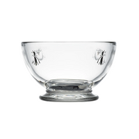Clear Glass Mini Bowl Bee Motif  Set of 6