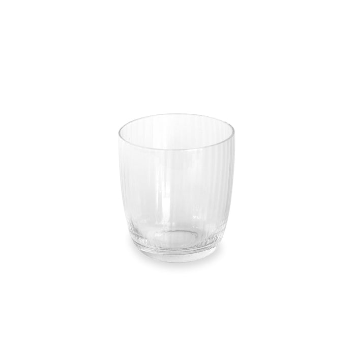 Clear Glass Venice Double Old Fashioned Set of 4 | Bone & Brass