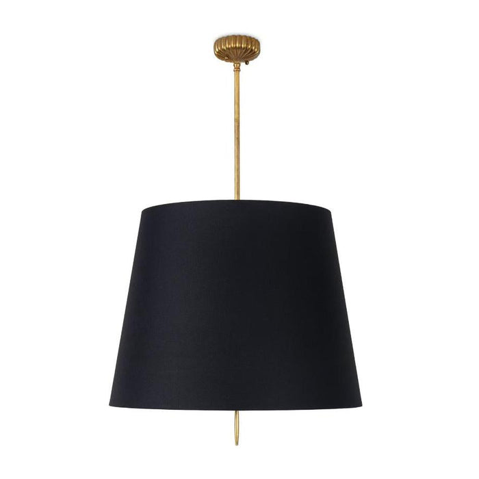 Clove Antique Gold Pendant Large - Black Shade | Bone & Brass
