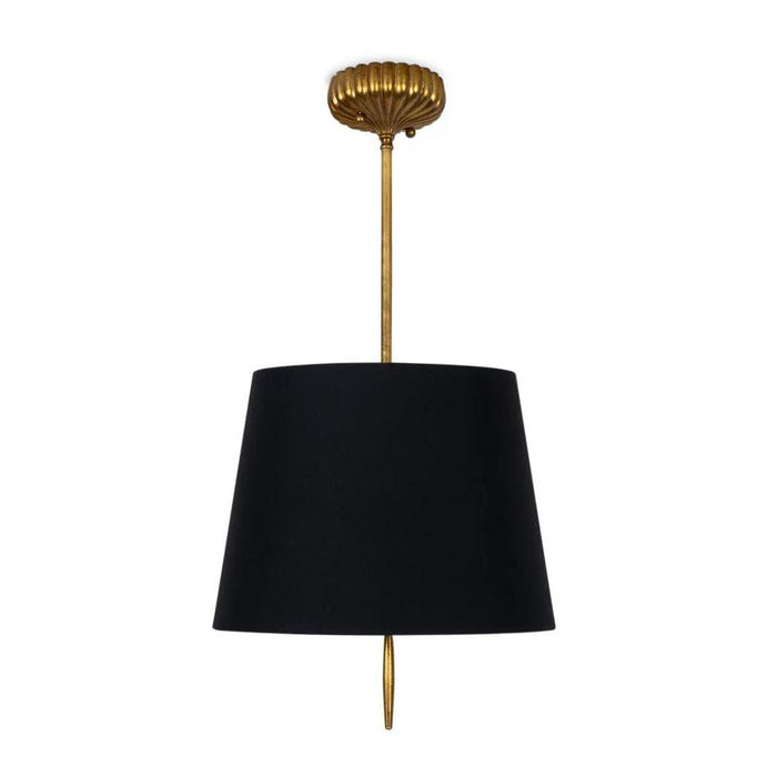 Clove Antique Gold Pendant Small - Black Shade | Bone & Brass