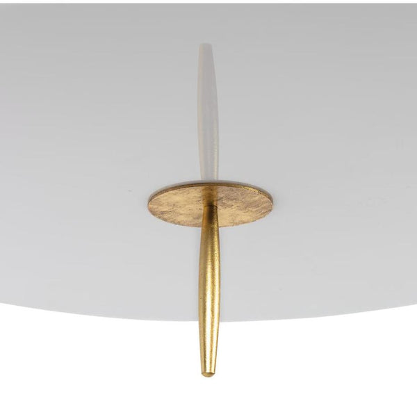 Clove Brass Pendant Large - Natural Linen Shade - Pendant Detail | Bone & Brass