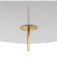Clove Brass Pendant Small - Natural Linen Shade - Pendant Detail | Bone & Brass