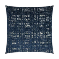 Collateral Navy Throw Pillow | Bone & Brass