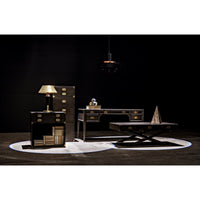 Colonial Office Desk - Desk Side View | Bone & Brass