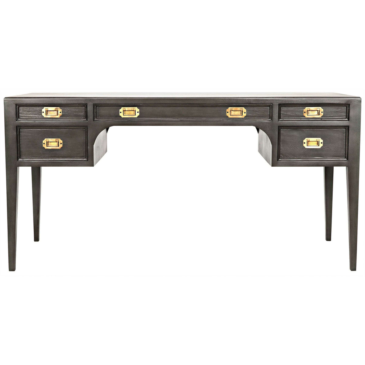 Colonial Office Desk - Desk Leg Detail | Bone & Brass