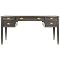 Colonial Office Desk - Desk Leg Detail | Bone & Brass