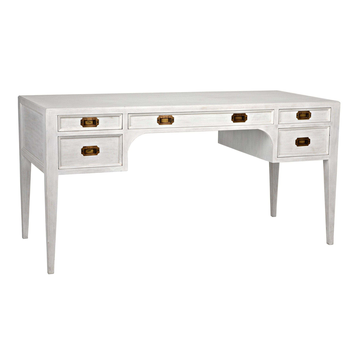 Colonial Office Desk - Desk Surface Detail | Bone & Brass