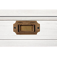 Colonial Office Desk - Desk Side View | Bone & Brass