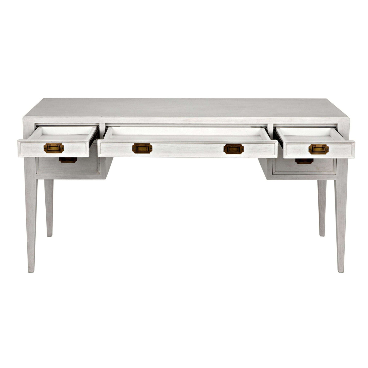 Colonial Office Desk - Desk View | Bone & Brass