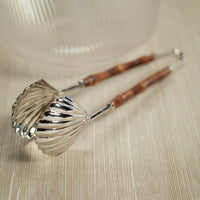Colony Bamboo Nickel Server Tong - Shaker Detail | Bone & Brass