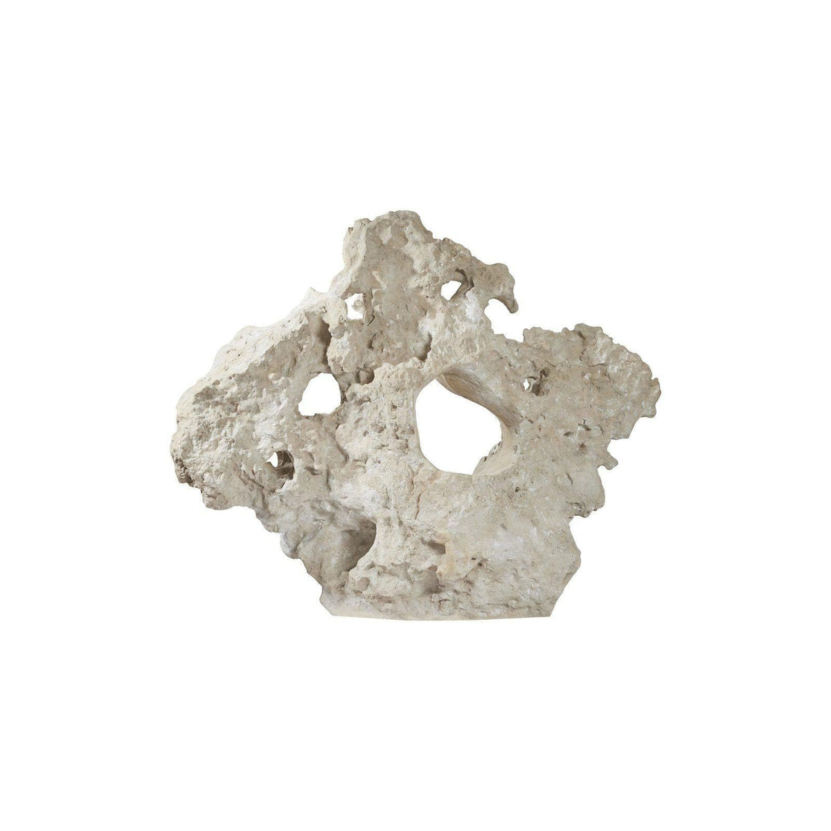 Colossal Cast Stone Outdoor Sculpture Seat - Sculpture View | Bone & Brass