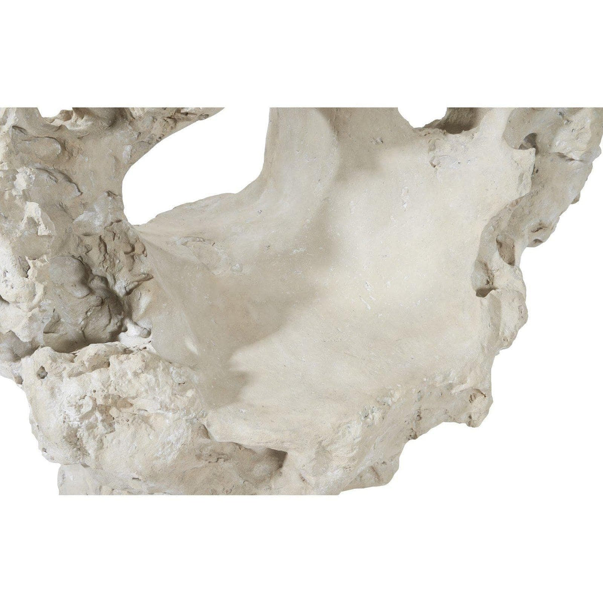 Colossal Cast Stone Outdoor Sculpture Seat - Garden Sculpture View | Bone & Brass