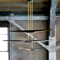 Concorde Chandelier Black - Chandelier Detail | Bone & Brass